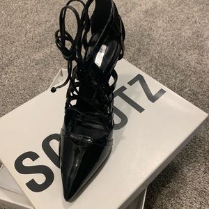 Schutz Black patent leather stilettos